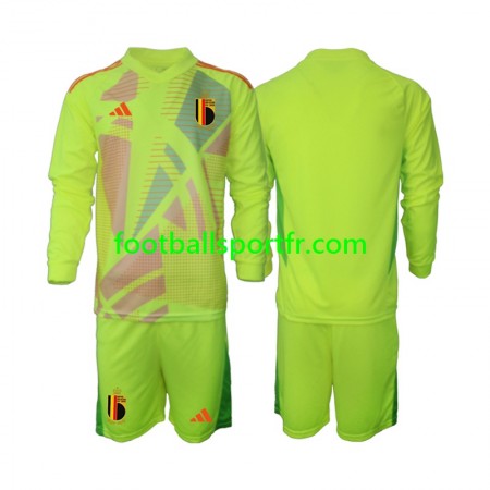 Tenue Belgique Gardien Enfant Exterieur UEFA Euro 2024 Maillot de Foot ML